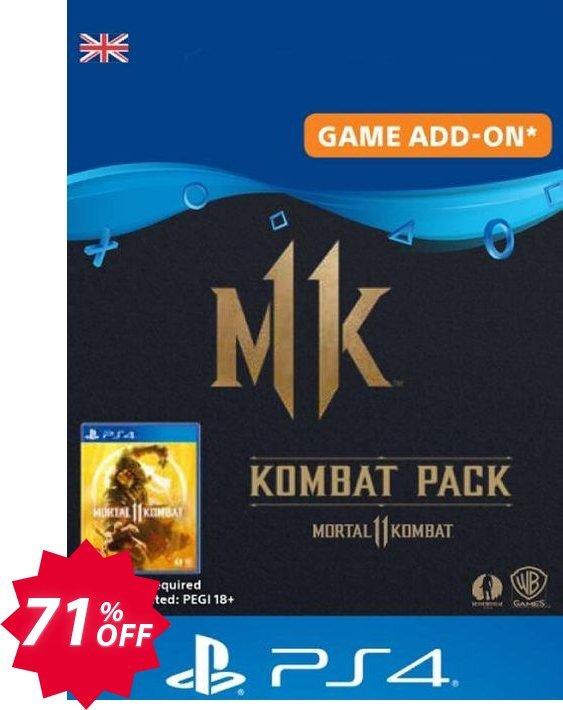 Mortal Kombat 11 Kombat Pack PS4 Coupon code 71% discount 