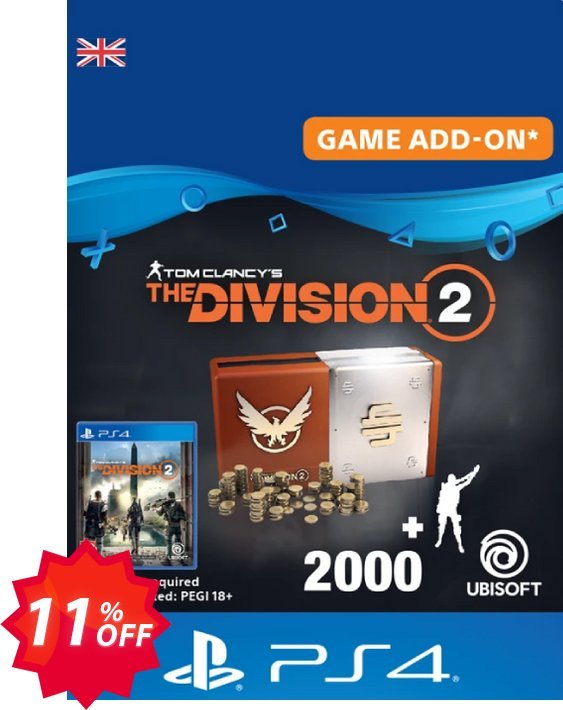 Tom Clancy's The Division 2 PS4 - Welcome Pack Coupon code 11% discount 