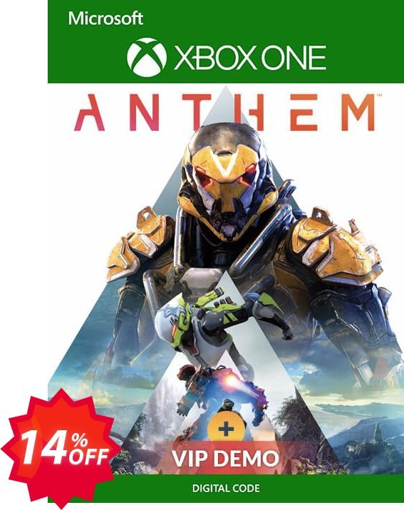 Anthem Xbox One + VIP Demo Coupon code 14% discount 