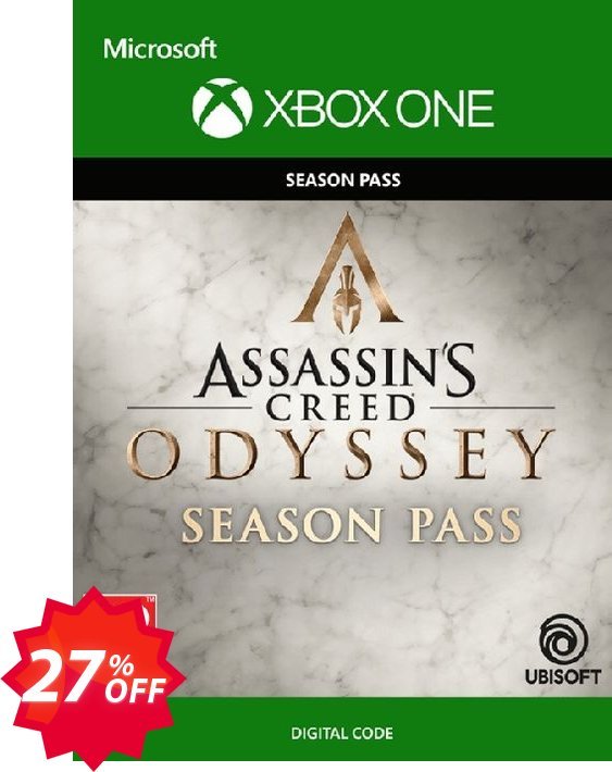 Assassins Creed Odyssey Season Pass Xbox One Coupon code 27% discount 