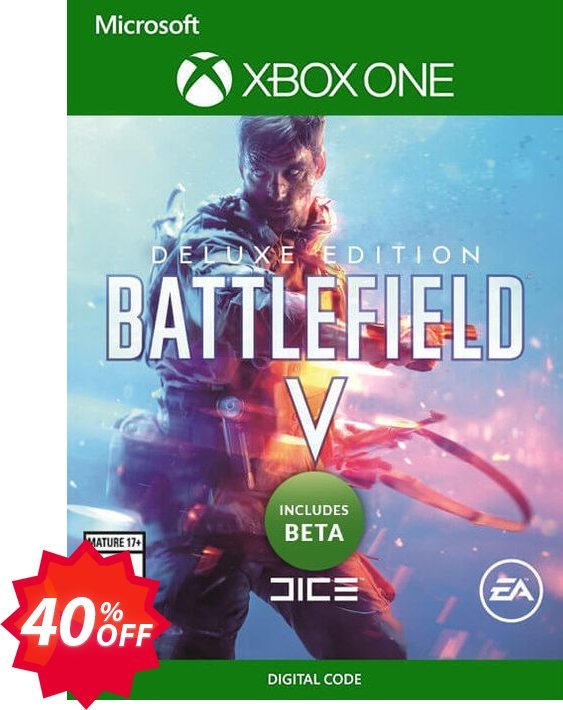 Battlefield V 5 Deluxe Edition Xbox One + BETA Coupon code 40% discount 