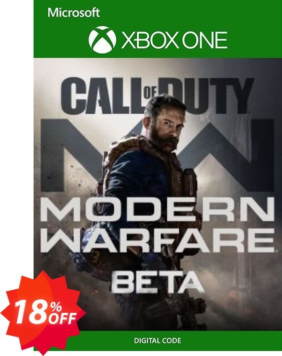 Call of Duty Modern Warfare Beta Xbox One Coupon code 18% discount 