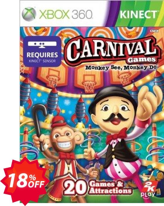 Carnival Games Monkey See Monkey Do Xbox 360 - Digital Code Coupon code 18% discount 