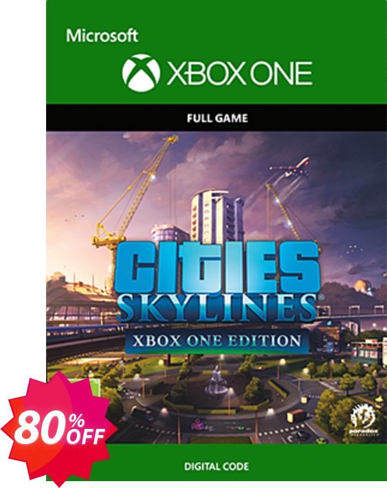 Cities: Skylines Xbox One, UK  Coupon code 80% discount 