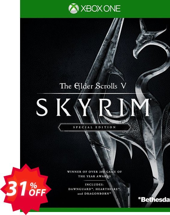Elder Scrolls V 5 Skyrim Special Edition Xbox One, US  Coupon code 31% discount 