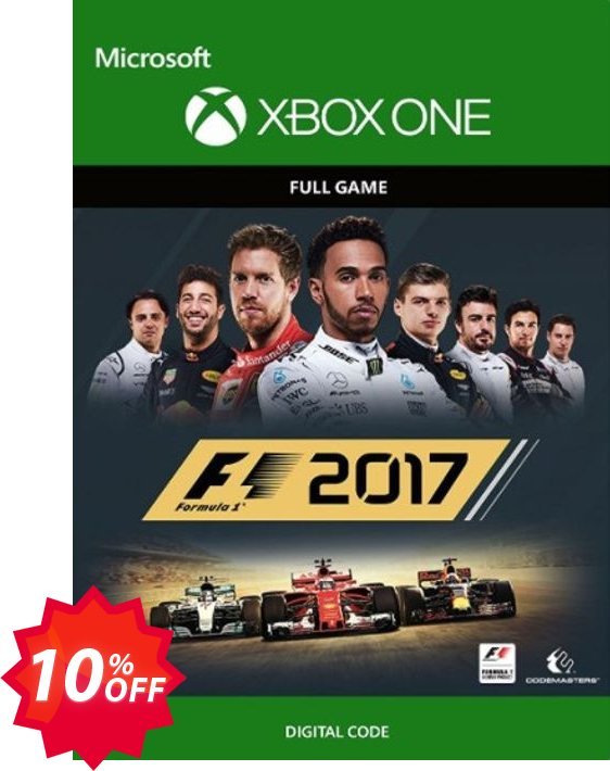 F1 2017 Xbox One Coupon code 10% discount 