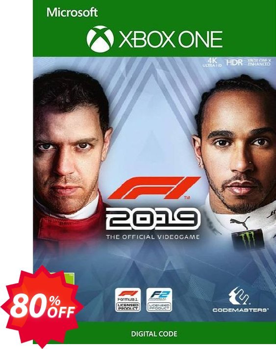 F1 2019 Xbox One, UK  Coupon code 80% discount 