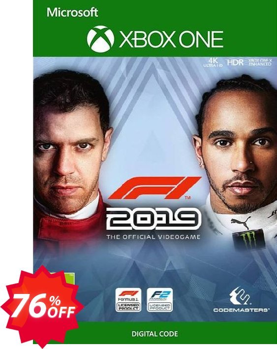 F1 2019 Xbox One, US  Coupon code 76% discount 