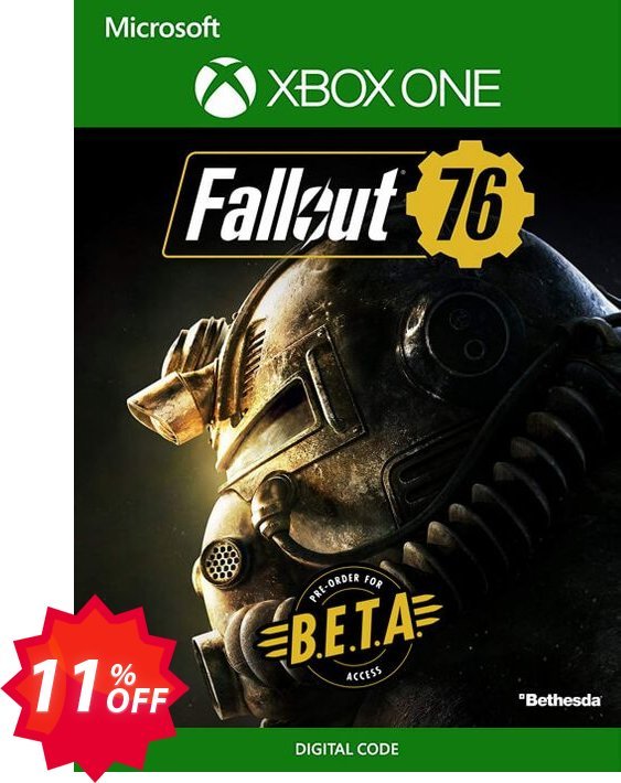 Fallout 76 Inc. BETA Xbox One Coupon code 11% discount 