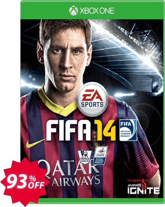 FIFA 14 Xbox One - Digital Code Coupon code 93% discount 