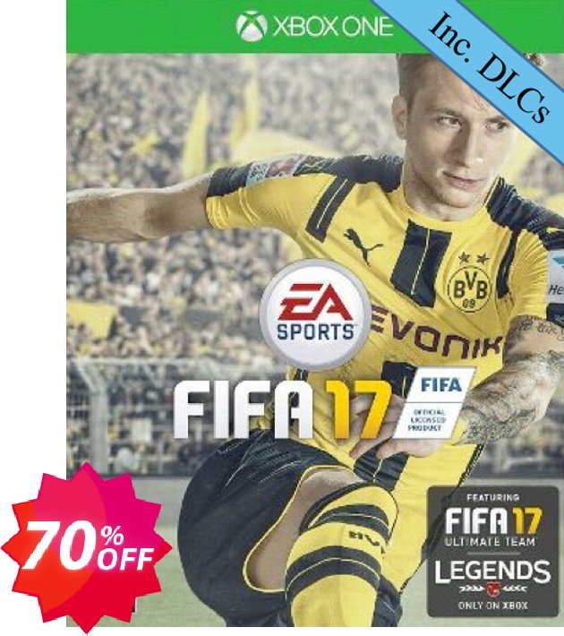 FIFA 17 + DLC Xbox One Coupon code 70% discount 