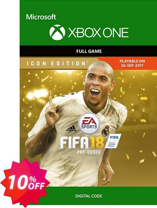 FIFA 18 ICON Edition, Xbox One  Coupon code 10% discount 