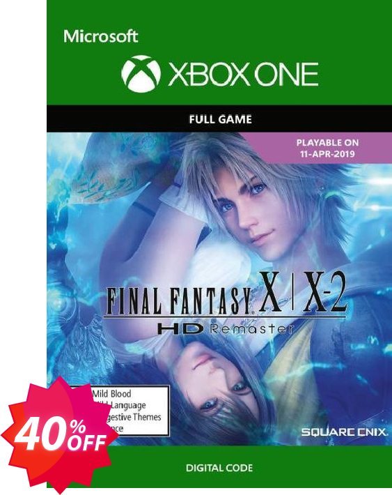 Final Fantasy X/X-2 HD Remaster Xbox One, UK  Coupon code 40% discount 
