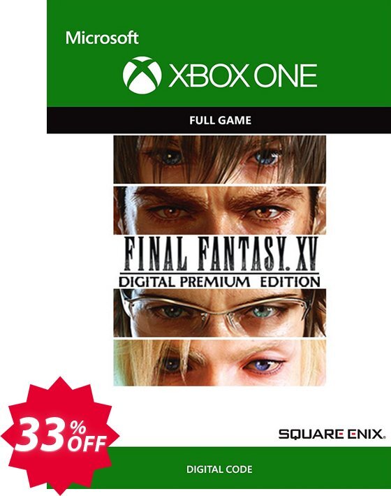 Final Fantasy XV 15 Premium Edition Xbox One Coupon code 33% discount 