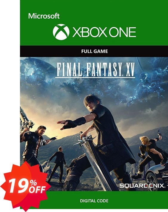 Final Fantasy XV 15 Standard Edition Xbox One Coupon code 19% discount 