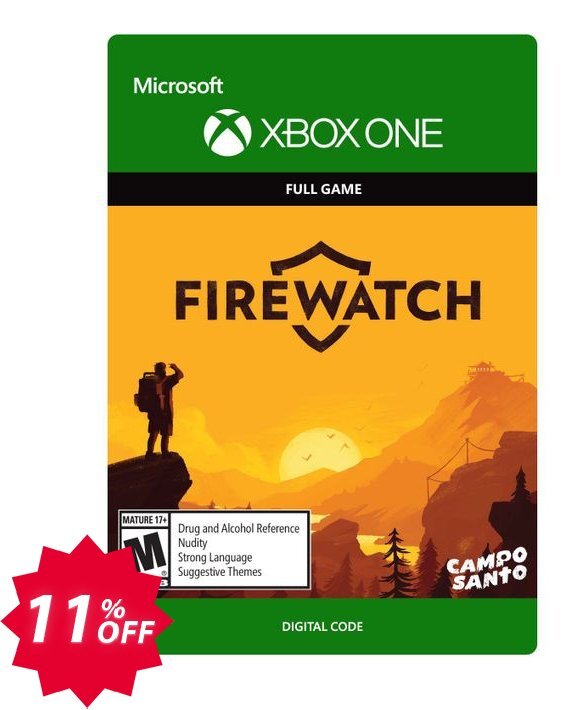 Firewatch Xbox One Coupon code 11% discount 