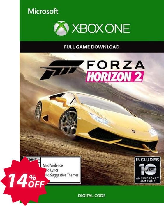 Forza Horizon 2 - 10th Anniversary Edition Xbox One Coupon code 14% discount 