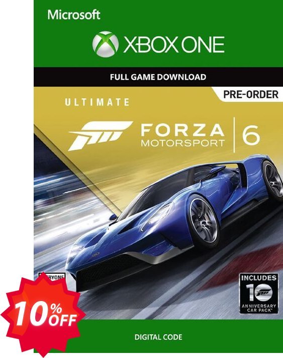 Forza Motorsport 6 Ultimate Edition Xbox One - Digital Code Coupon code 10% discount 