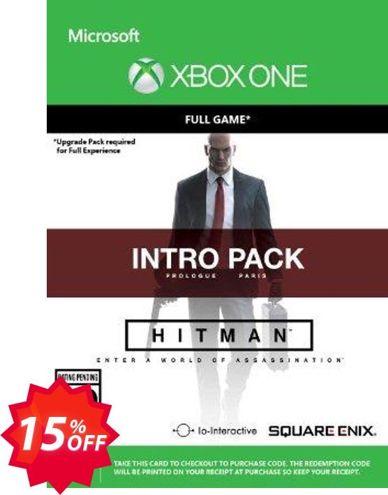 Hitman - Intro Pack Xbox One - Digital Code Coupon code 15% discount 