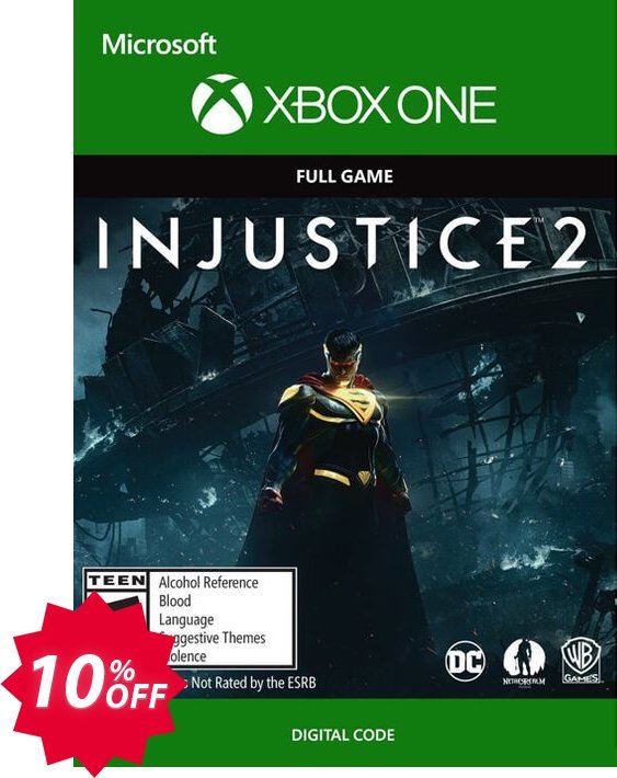Injustice 2 Xbox One Coupon code 10% discount 