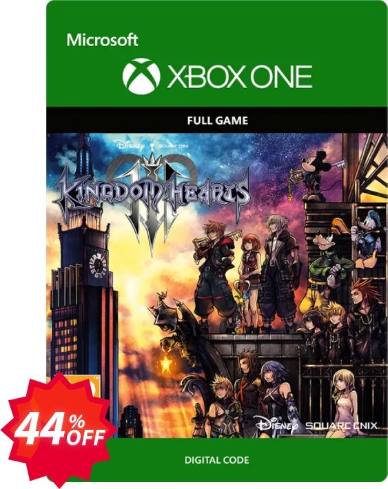 Kingdom Hearts III 3 Xbox One Coupon code 44% discount 