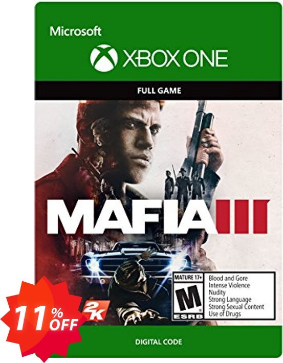 Mafia III 3 Xbox One Coupon code 11% discount 