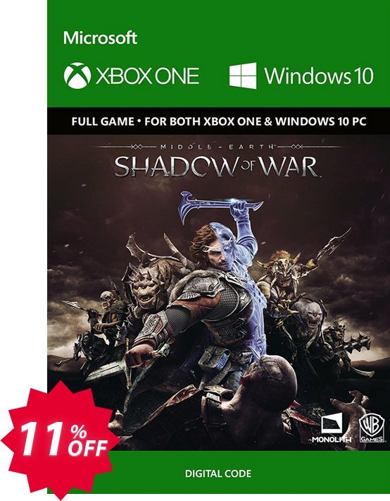 Middle-Earth: Shadow of War Xbox One / PC Coupon code 11% discount 