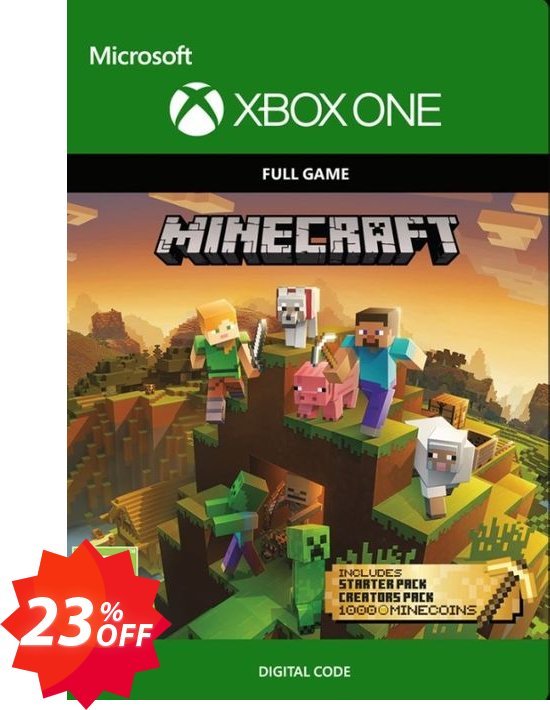Minecraft Master Collection Xbox One Coupon code 23% discount 