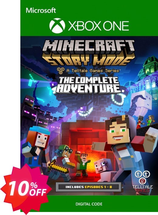 Minecraft Story Mode Complete Adventure Xbox One Coupon code 10% discount 