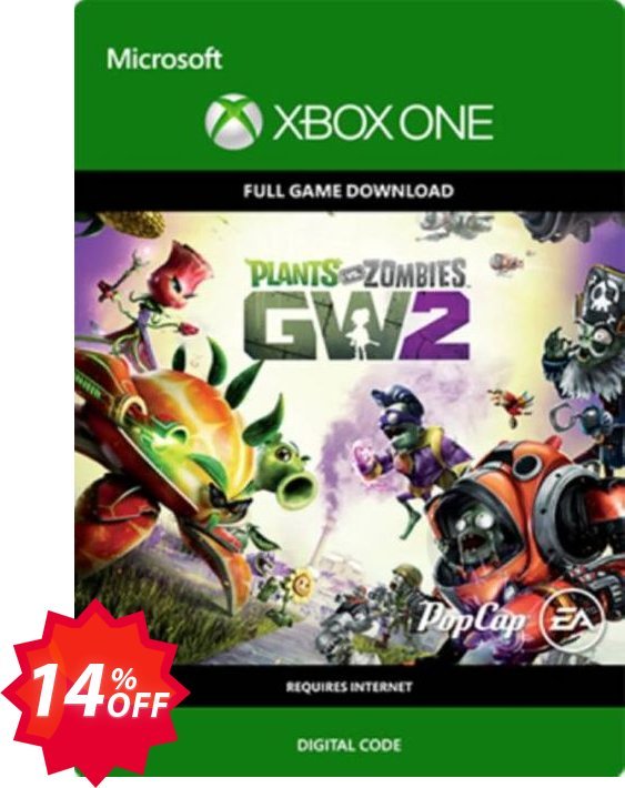 Plants Vs. Zombies Garden Warfare 2 Xbox One Coupon code 14% discount 