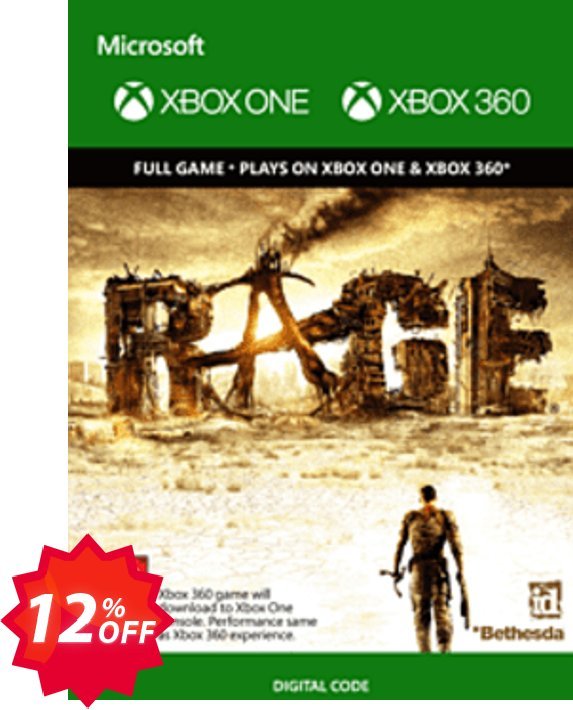 Rage Xbox 360 / Xbox One Coupon code 12% discount 