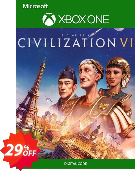 Sid Meier's Civilization VI 6 Xbox One, UK  Coupon code 29% discount 