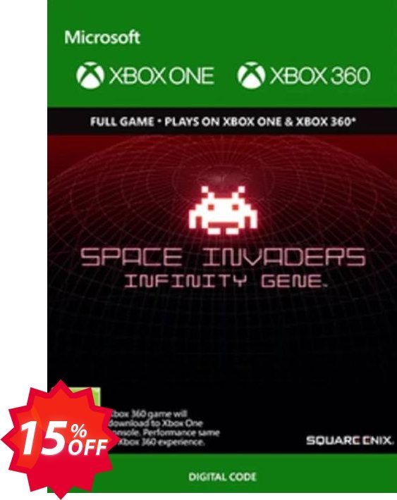 Space Invaders Infinity Gene Xbox 360 / Xbox One Coupon code 15% discount 