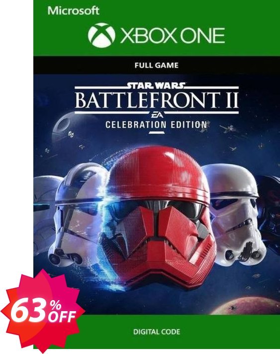 Star Wars Battlefront II 2 - Celebration Edition Xbox One, UK  Coupon code 63% discount 