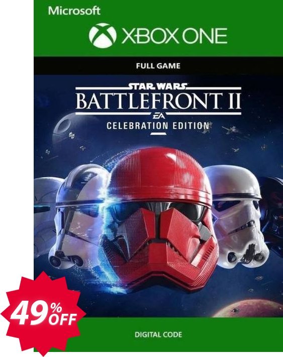 Star Wars Battlefront II 2 - Celebration Edition Xbox One, US  Coupon code 49% discount 