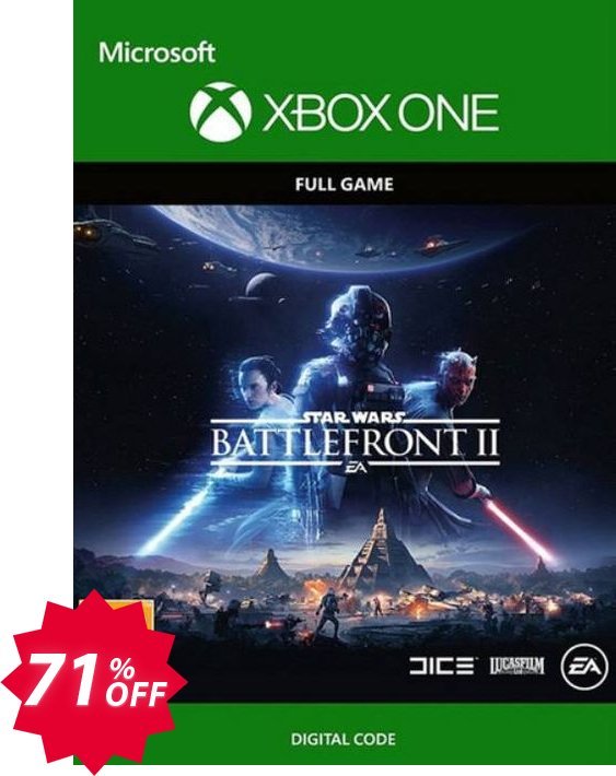 Star Wars Battlefront II Xbox One, UK  Coupon code 71% discount 