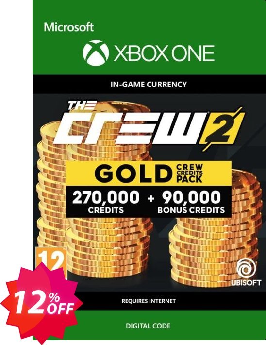 The Crew 2 Gold Crew Credits Pack Xbox One Coupon code 12% discount 