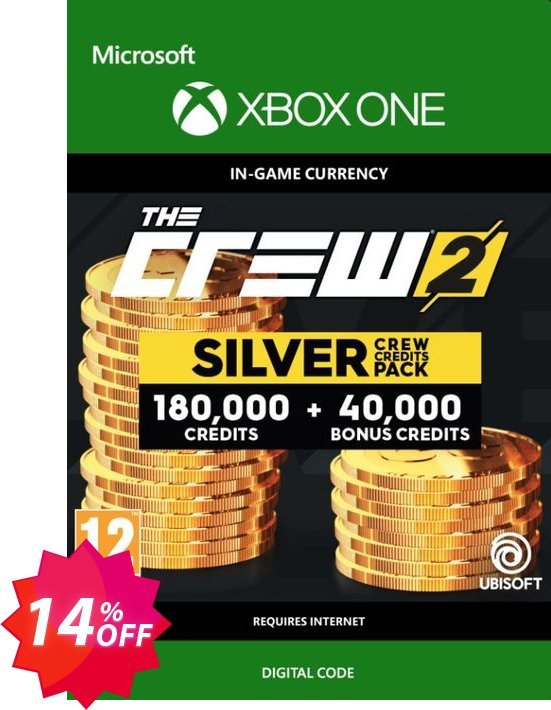 The Crew 2 Silver Crew Credits Pack Xbox One Coupon code 14% discount 