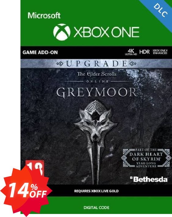 The Elder Scrolls Online: Greymoor Upgrade Xbox One Coupon code 14% discount 