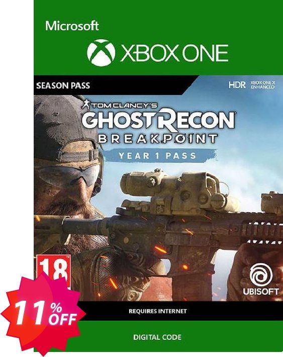 Tom Clancy's Ghost Recon Breakpoint: Year 1 Pass Xbox One Coupon code 11% discount 