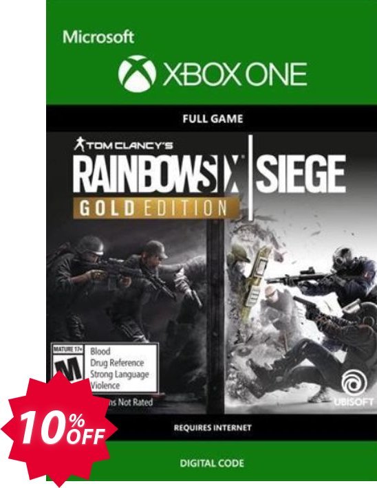 Tom Clancys Rainbow Six Siege Year 3 Gold Edition Xbox One Coupon code 10% discount 