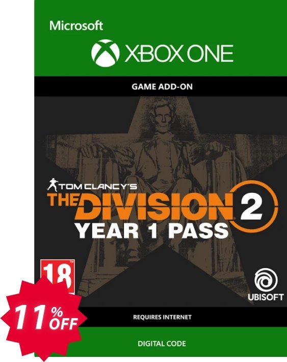Tom Clancy's The Division 2 Xbox One - Year 1 Pass Coupon code 11% discount 