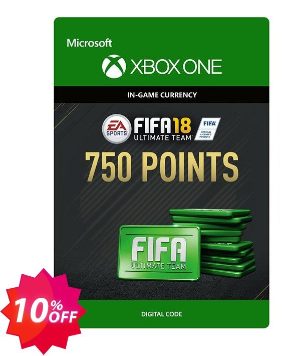 Fifa 18 - 750 FUT Points, Xbox One  Coupon code 10% discount 