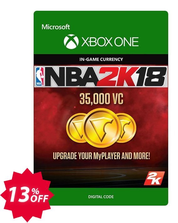 NBA 2K18 35,000 VC, Xbox One  Coupon code 13% discount 