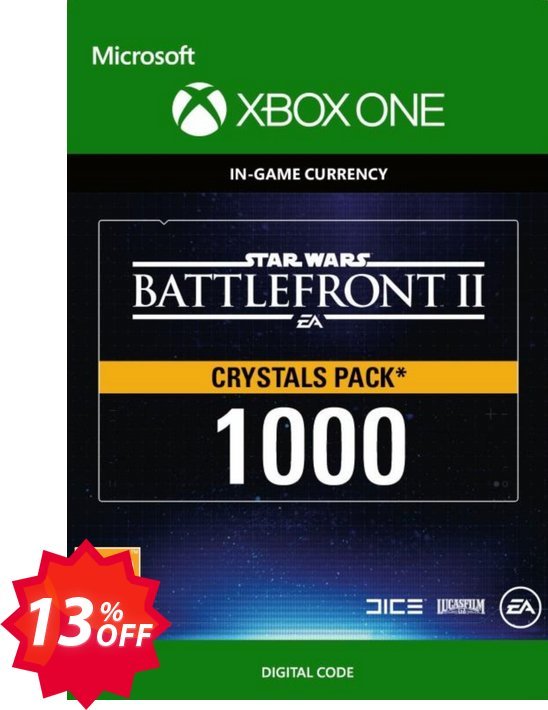 Star Wars Battlefront 2: 1000 Crystals Xbox One Coupon code 13% discount 