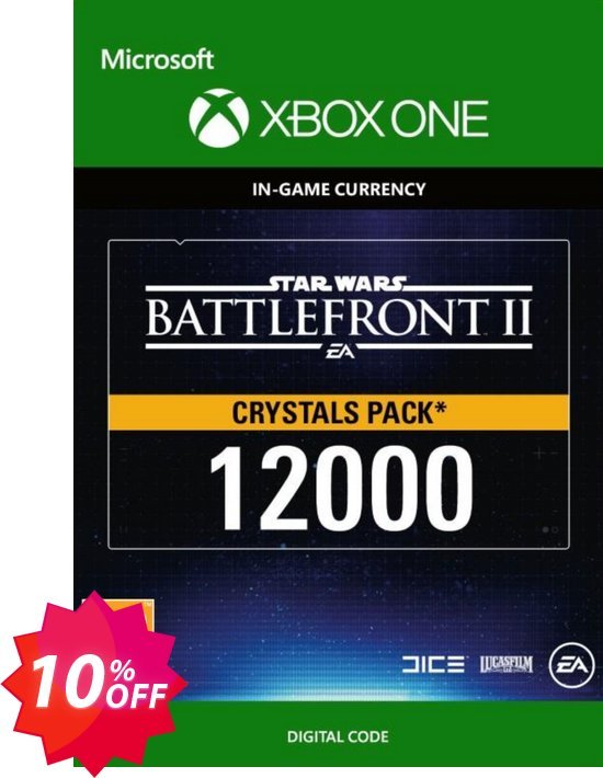 Star Wars Battlefront 2: 12000 Crystals Xbox One Coupon code 10% discount 