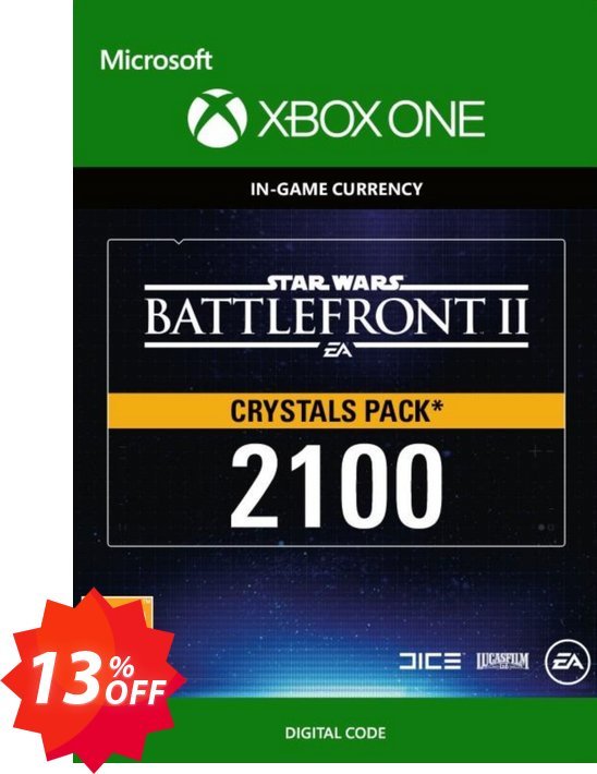 Star Wars Battlefront 2: 2100 Crystals Xbox One Coupon code 13% discount 