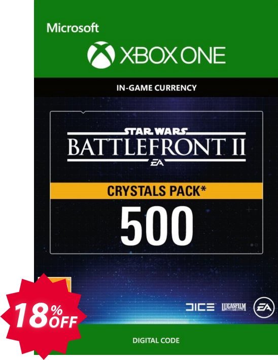 Star Wars Battlefront 2: 500 Crystals Xbox One Coupon code 18% discount 