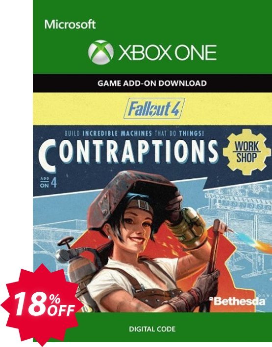 Fallout 4: Contraptions Workshop Content Pack Xbox One Coupon code 18% discount 