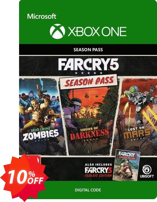 Far Cry 5 Season Pass Xbox One Coupon code 10% discount 